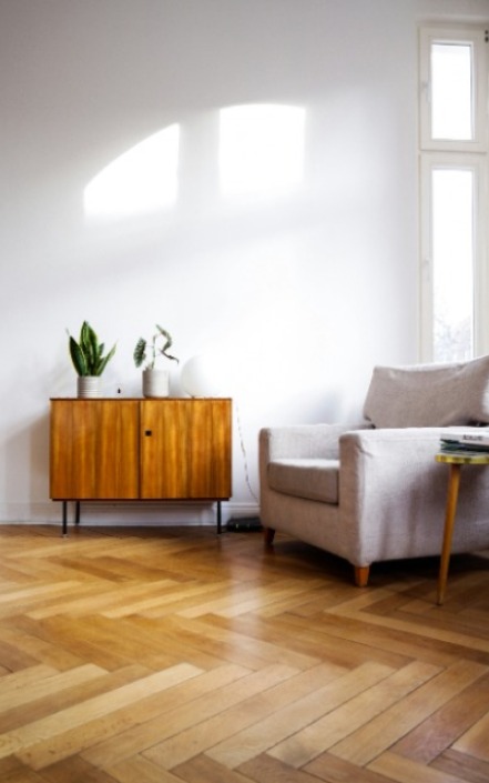 Solid oak floors